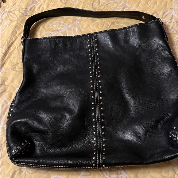 Michael Kors Black Studded Shoulder Bag - Picture 7 of 8